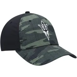 Adidas Men's Camo Arizona State Sun Devils Military Appreciation Primegreen Flex Hat -Arizona State Sun Devils Shop DSCO1148305172 BGrd ALT3