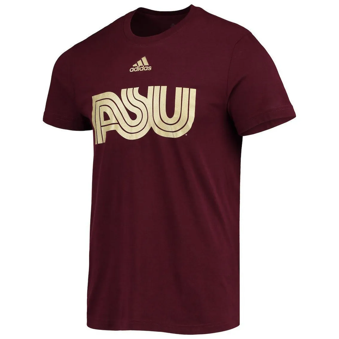Adidas Men's Maroon Arizona State Sun Devils Sideline Tri-Blend T-Shirt 3 Adidas Men's Maroon Arizona State Sun Devils Sideline Tri-Blend T-Shirt - Image 3