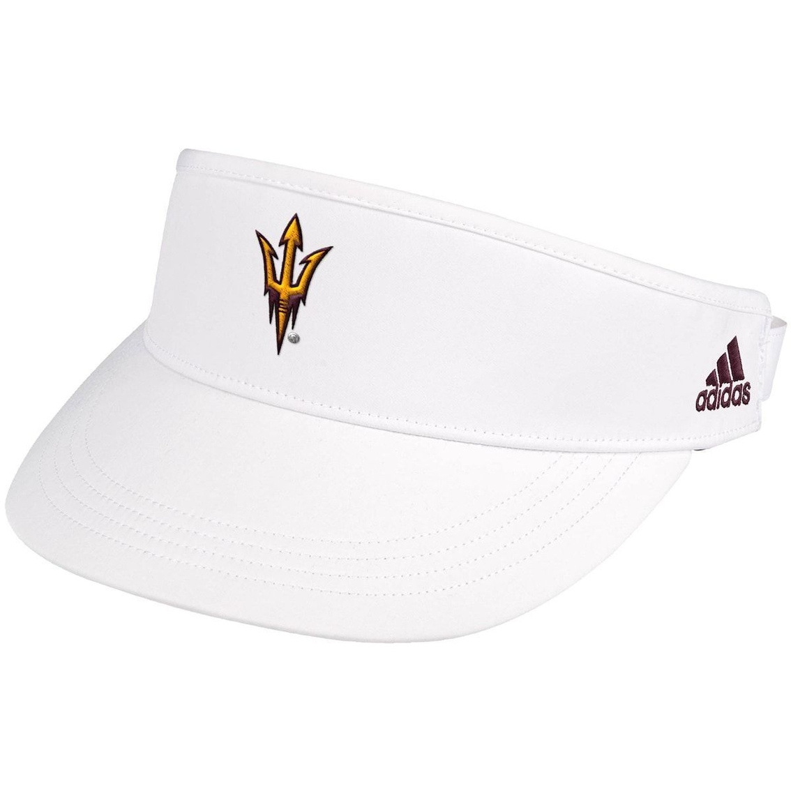 Adidas Men's White Arizona State Sun Devils Sideline Coaches AEROREADY High Visor 1 Adidas Men's White Arizona State Sun Devils Sideline Coaches AEROREADY High Visor
