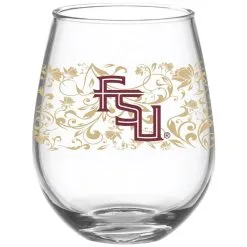 Indigo Falls Florida State Seminoles 15oz. Floral Logo Stemless Wine Glass 3 Indigo Falls Florida State Seminoles 15oz. Floral Logo Stemless Wine Glass -Arizona State Sun Devils Shop DSCO1148306596 INDINC ALT1