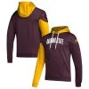 Men's Adidas Maroon Arizona State Sun Devils Block Stadium Pullover Hoodie