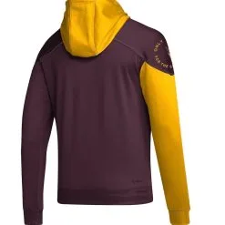 Men's Adidas Maroon Arizona State Sun Devils Block Stadium Pullover Hoodie -Arizona State Sun Devils Shop DSCO1148307451 2882 ALT3