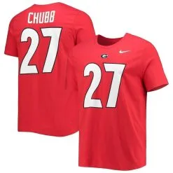 Nike Men's Nick Chubb Red Georgia Bulldogs Alumni Name & Number Team T-Shirt