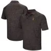 Men's Colosseum Black Arizona State Sun Devils Down Swing Polo