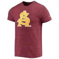 Men's Champion Heathered Maroon Arizona State Sun Devils Vault Logo Tri-Blend T-Shirt 6 Men's Champion Heathered Maroon Arizona State Sun Devils Vault Logo Tri-Blend T-Shirt -Arizona State Sun Devils Shop DSCO1148309436 2882 ALT2