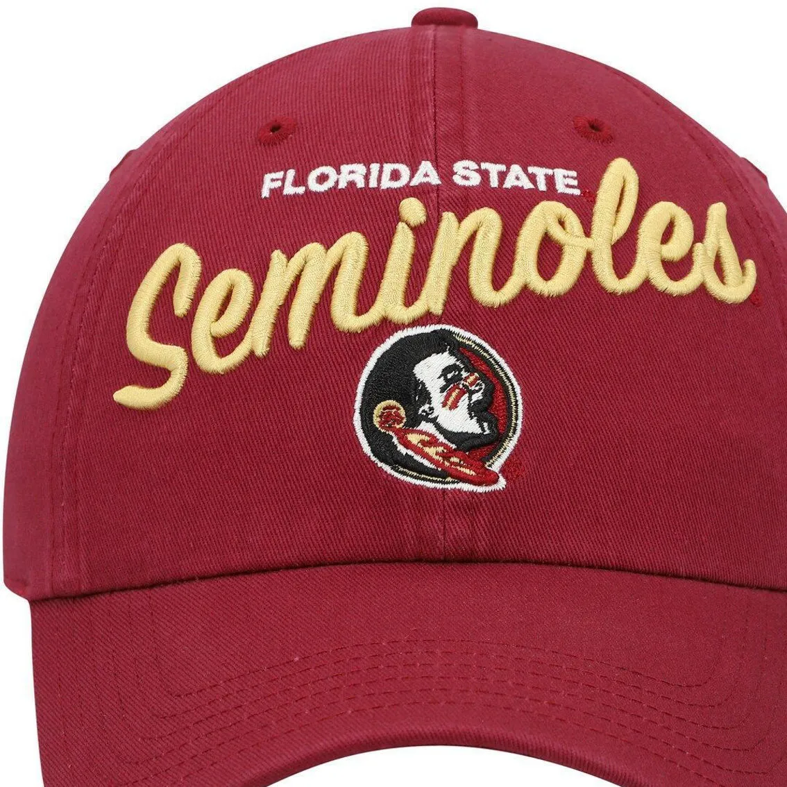 Women's '47 Garnet Florida State Seminoles Phoebe Clean Up Adjustable Hat 3 Women's '47 Garnet Florida State Seminoles Phoebe Clean Up Adjustable Hat - Image 3