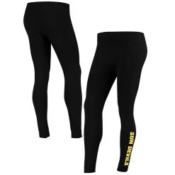 Women's ZooZatz Black Arizona State Sun Devils Fleece Lined 2.0 Leggings