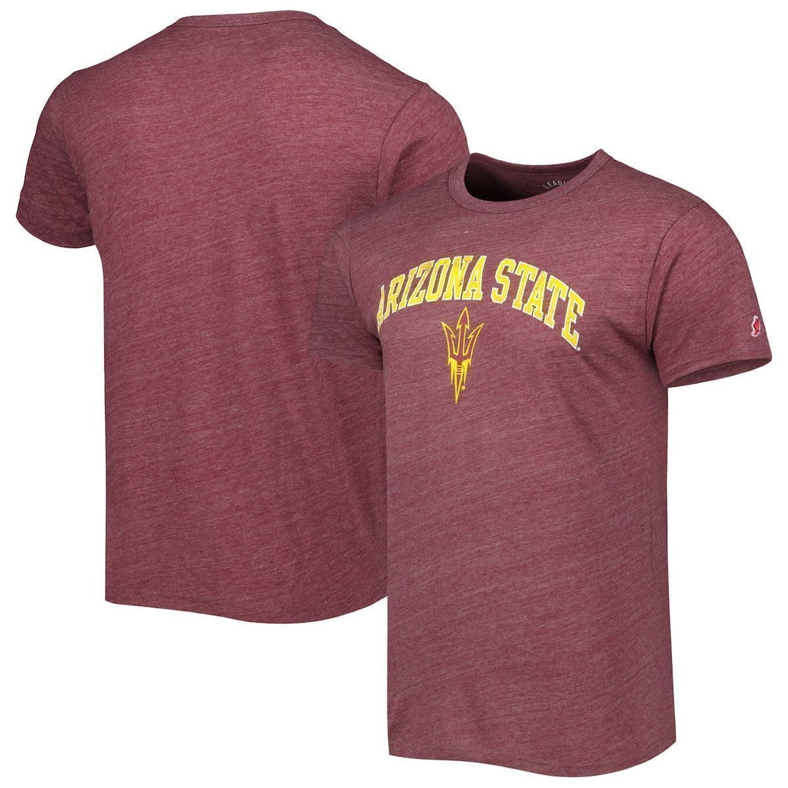 Men's League Collegiate Wear Heather Maroon Arizona State Sun Devils 1965 Arch Victory Falls Tri-Blend T-Shirt 1 Men's League Collegiate Wear Heather Maroon Arizona State Sun Devils 1965 Arch Victory Falls Tri-Blend T-Shirt