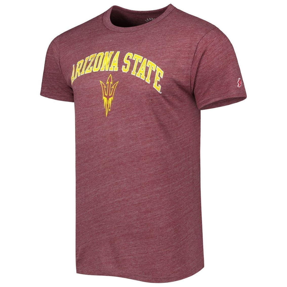 Men's League Collegiate Wear Heather Maroon Arizona State Sun Devils 1965 Arch Victory Falls Tri-Blend T-Shirt 3 Men's League Collegiate Wear Heather Maroon Arizona State Sun Devils 1965 Arch Victory Falls Tri-Blend T-Shirt - Image 3