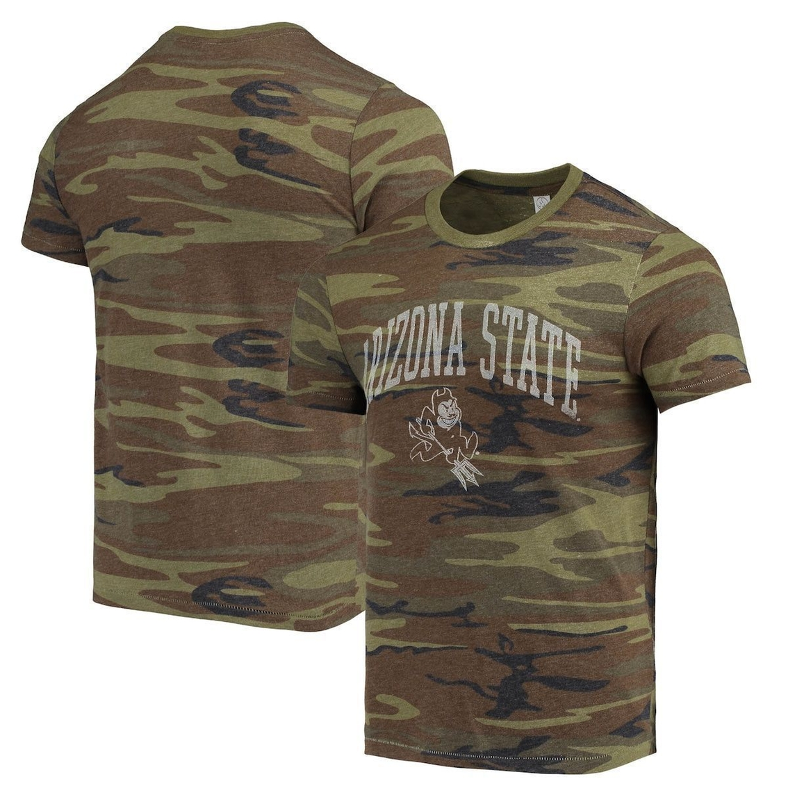 Men's Alternative Apparel Camo Arizona State Sun Devils Arch Logo Tri-Blend T-Shirt 1 Men's Alternative Apparel Camo Arizona State Sun Devils Arch Logo Tri-Blend T-Shirt