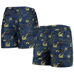 FOCO Men's Navy Cal Bears Island Palm Swim Trunks