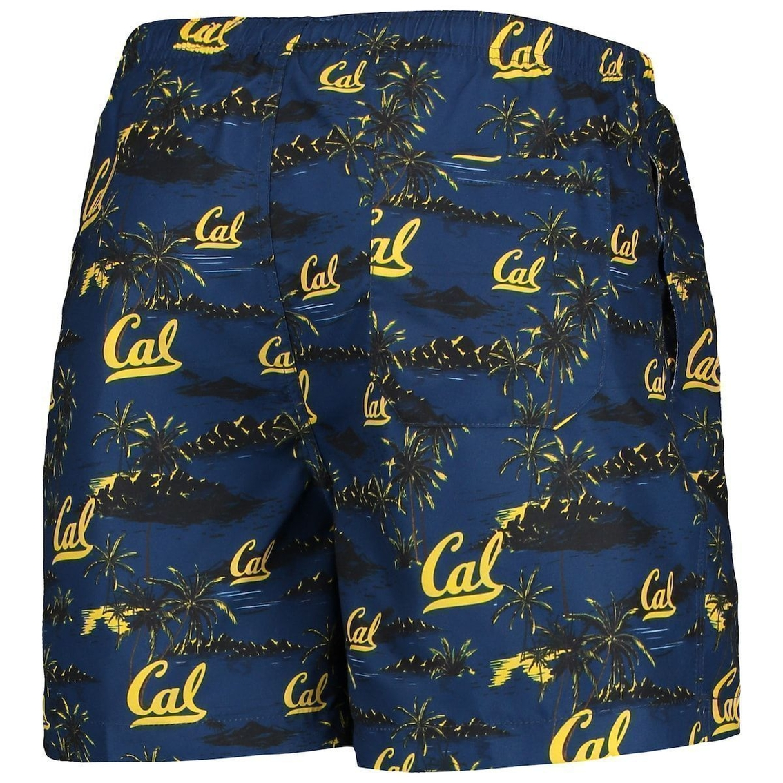 FOCO Men's Navy Cal Bears Island Palm Swim Trunks 4 FOCO Men's Navy Cal Bears Island Palm Swim Trunks - Image 4