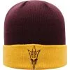 Top Of The World Men's Maroon/Gold Arizona State Sun Devils Core 2-Tone Cuffed Knit Hat