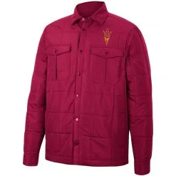 Colosseum Men's Maroon Arizona State Sun Devils Detonate Quilted Full-Snap Jacket 6 Colosseum Men's Maroon Arizona State Sun Devils Detonate Quilted Full-Snap Jacket -Arizona State Sun Devils Shop DSCO1148315446 2882 ALT2