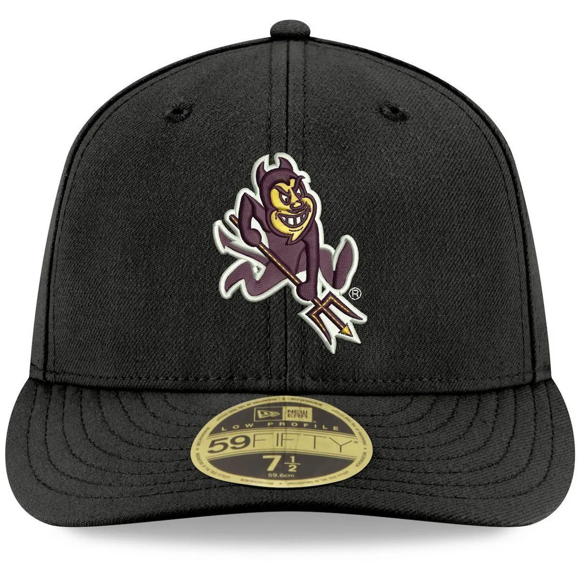 New Era Men's Black Arizona State Sun Devils Basic Low 59FIFTY Fitted Hat 3 New Era Men's Black Arizona State Sun Devils Basic Low 59FIFTY Fitted Hat - Image 3