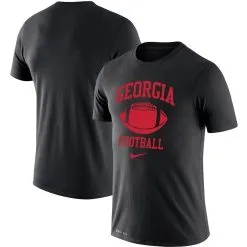 Nike Men's Black Georgia Bulldogs Retro Football Lockup Legend Performance T-Shirt