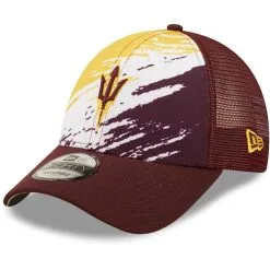 New Era Men's Maroon Arizona State Sun Devils Marbled 9FORTY Snapback Hat
