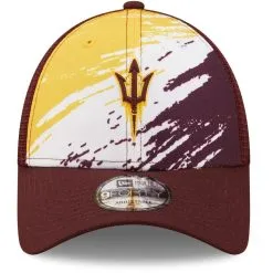 New Era Men's Maroon Arizona State Sun Devils Marbled 9FORTY Snapback Hat -Arizona State Sun Devils Shop DSCO1148316405 2882 ALT2