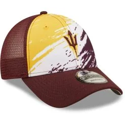 New Era Men's Maroon Arizona State Sun Devils Marbled 9FORTY Snapback Hat -Arizona State Sun Devils Shop DSCO1148316405 2882 ALT3