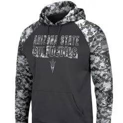 Colosseum Men's Charcoal Arizona State Sun Devils OHT Military Appreciation Digital Camo Pullover Hoodie -Arizona State Sun Devils Shop DSCO1148317072 1904 ALT2