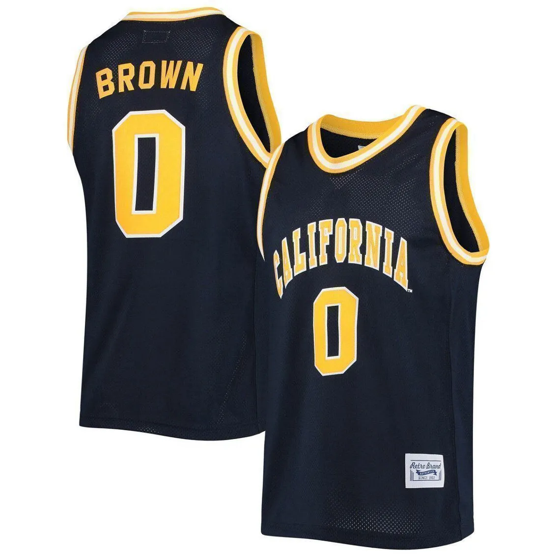 Original Retro Brand Men's Jaylen Brown Navy Cal Bears Commemorative Classic Basketball Jersey 2 Original Retro Brand Men's Jaylen Brown Navy Cal Bears Commemorative Classic Basketball Jersey - Image 2
