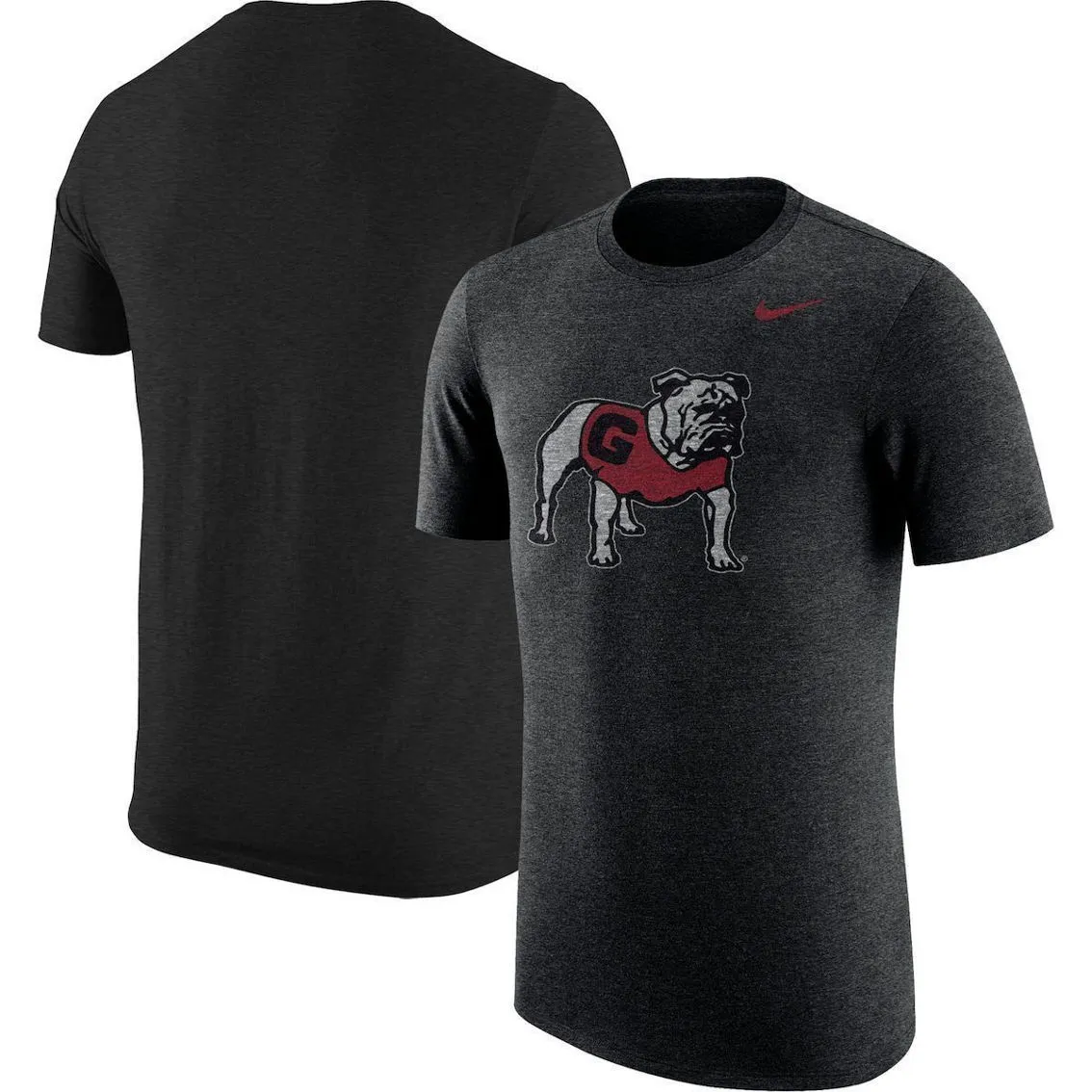 Nike Men's Heathered Black Georgia Bulldogs Vintage Logo Tri-Blend T-Shirt 1 Nike Men's Heathered Black Georgia Bulldogs Vintage Logo Tri-Blend T-Shirt