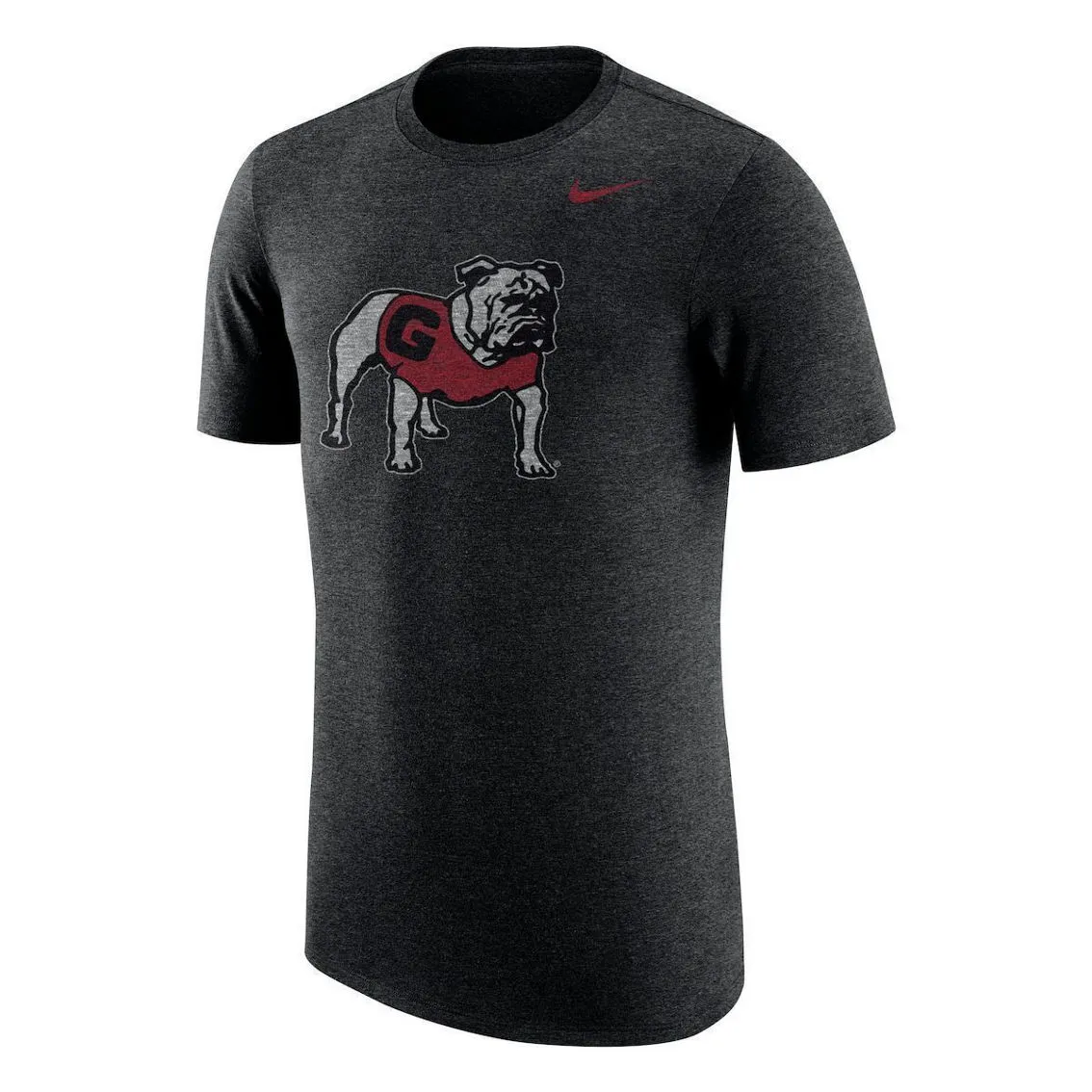 Nike Men's Heathered Black Georgia Bulldogs Vintage Logo Tri-Blend T-Shirt 3 Nike Men's Heathered Black Georgia Bulldogs Vintage Logo Tri-Blend T-Shirt - Image 3