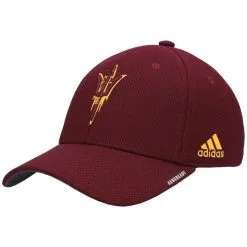 Adidas Men's Maroon Arizona State Sun Devils 2021 Sideline Coaches AEROREADY Flex Hat