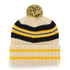 Men's '47 Natural Cal Bears Hone Patch Cuffed Knit Hat With Pom 5 Men's '47 Natural Cal Bears Hone Patch Cuffed Knit Hat With Pom -Arizona State Sun Devils Shop DSCO1148320831 3353 ALT2