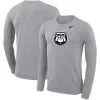 Nike Men's Heathered Gray Georgia Bulldogs Secondary School Logo Legend Performance Long Sleeve T-Shirt