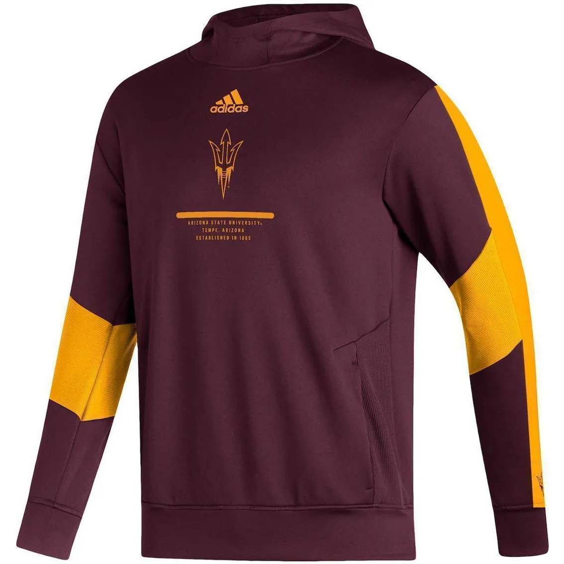 Adidas Men's Maroon Arizona State Sun Devils 2021 Sideline AEROREADY Hoodie 3 Adidas Men's Maroon Arizona State Sun Devils 2021 Sideline AEROREADY Hoodie - Image 3