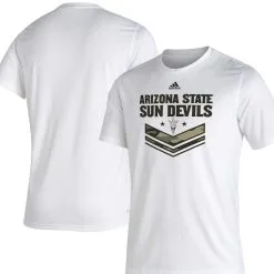 Adidas Men's White Arizona State Sun Devils Military Appreciation Creator T-Shirt