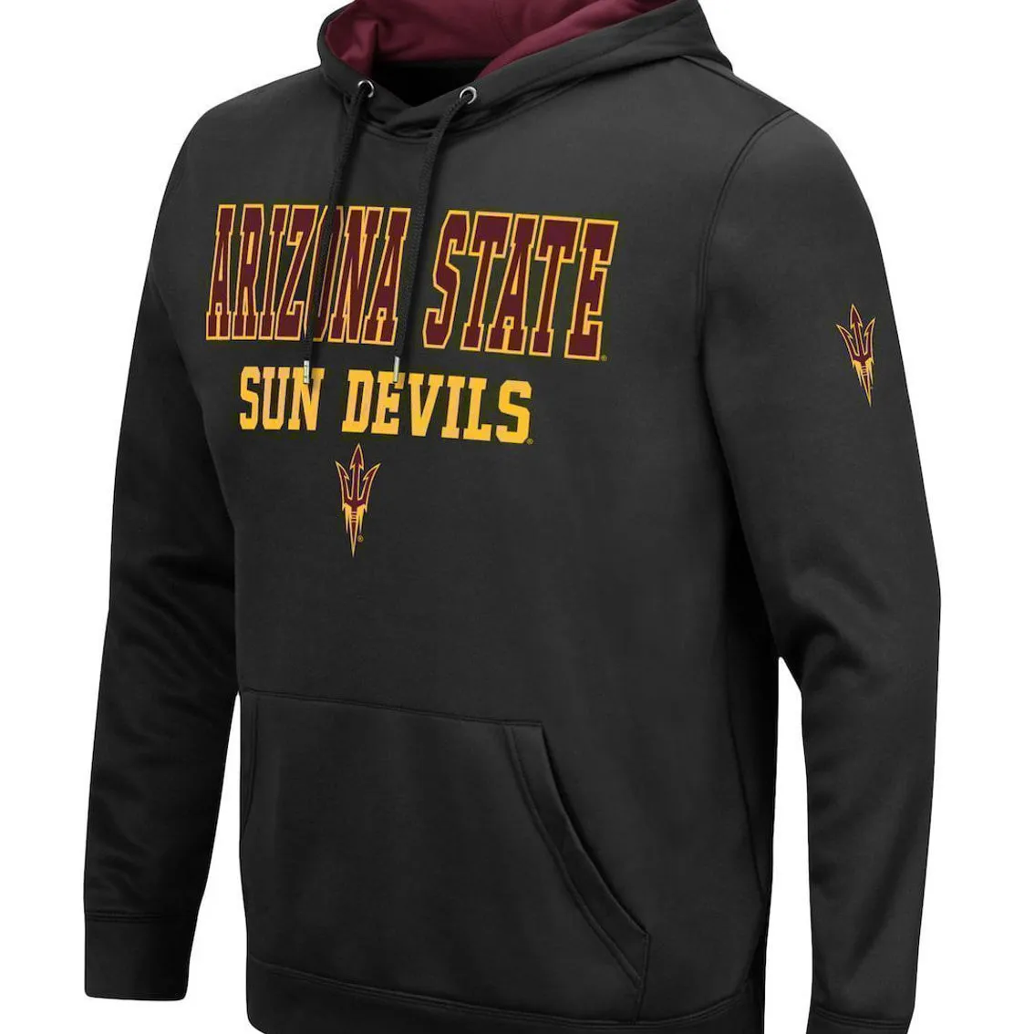 Colosseum Men's Black Arizona State Sun Devils Sunrise Pullover Hoodie 3 Colosseum Men's Black Arizona State Sun Devils Sunrise Pullover Hoodie - Image 3
