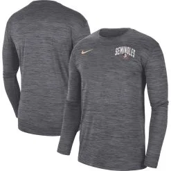 Nike Men's Charcoal Florida State Seminoles Sideline Game Day Velocity Performance Long Sleeve T-Shirt
