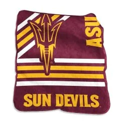 Logo Brands Arizona State Sun Devils 50'' X 60'' Team Plush Raschel Throw Blanket