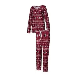 Women's Concepts Sport Garnet Florida State Seminoles Flurry Ugly Sweater Long Sleeve T-Shirt & Pants Sleep Set