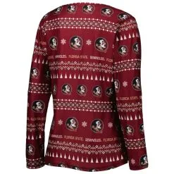 Women's Concepts Sport Garnet Florida State Seminoles Flurry Ugly Sweater Long Sleeve T-Shirt & Pants Sleep Set -Arizona State Sun Devils Shop DSCO1150498347 2862 ALT3