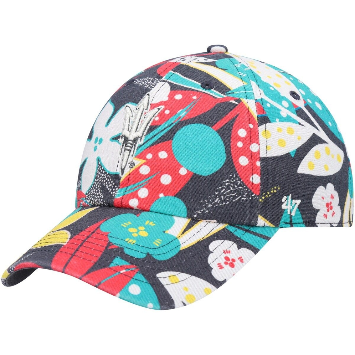 '47 Women's Charcoal Arizona State Sun Devils Plumeria Clean Up Adjustable Hat 1 '47 Women's Charcoal Arizona State Sun Devils Plumeria Clean Up Adjustable Hat