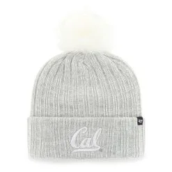 '47 Women's Gray Cal Bears Koda Cuffed Knit Hat With Pom