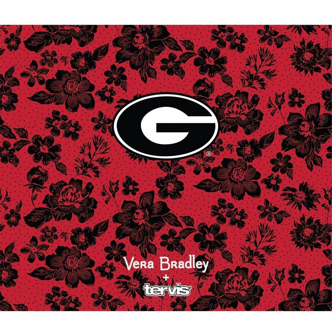 Vera Bradley X Tervis Vera Bradley X Georgia Bulldogs 24oz. Wide Mouth Bottle With Deluxe Lid 3 Vera Bradley X Tervis Vera Bradley X Georgia Bulldogs 24oz. Wide Mouth Bottle With Deluxe Lid - Image 3