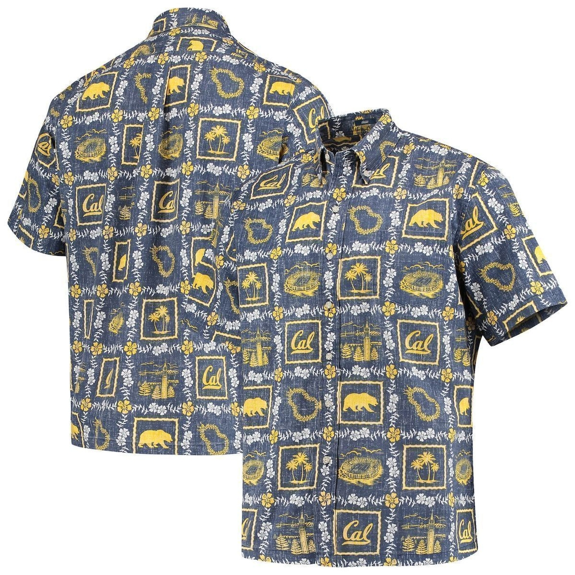 Reyn Spooner Men's Navy Cal Bears Classic Button-Down Shirt 1 Reyn Spooner Men's Navy Cal Bears Classic Button-Down Shirt