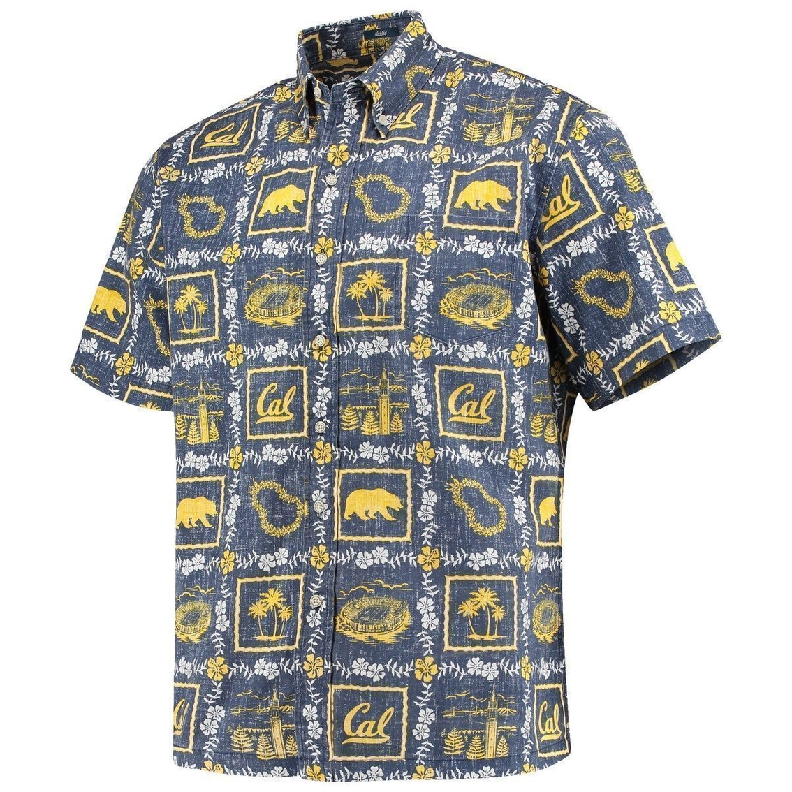 Reyn Spooner Men's Navy Cal Bears Classic Button-Down Shirt 3 Reyn Spooner Men's Navy Cal Bears Classic Button-Down Shirt - Image 3