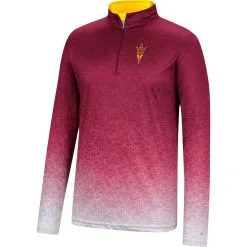 Colosseum Men's Maroon Arizona State Sun Devils Walter Quarter-Zip Windshirt -Arizona State Sun Devils Shop DSCO1150992572 2882 ALT2