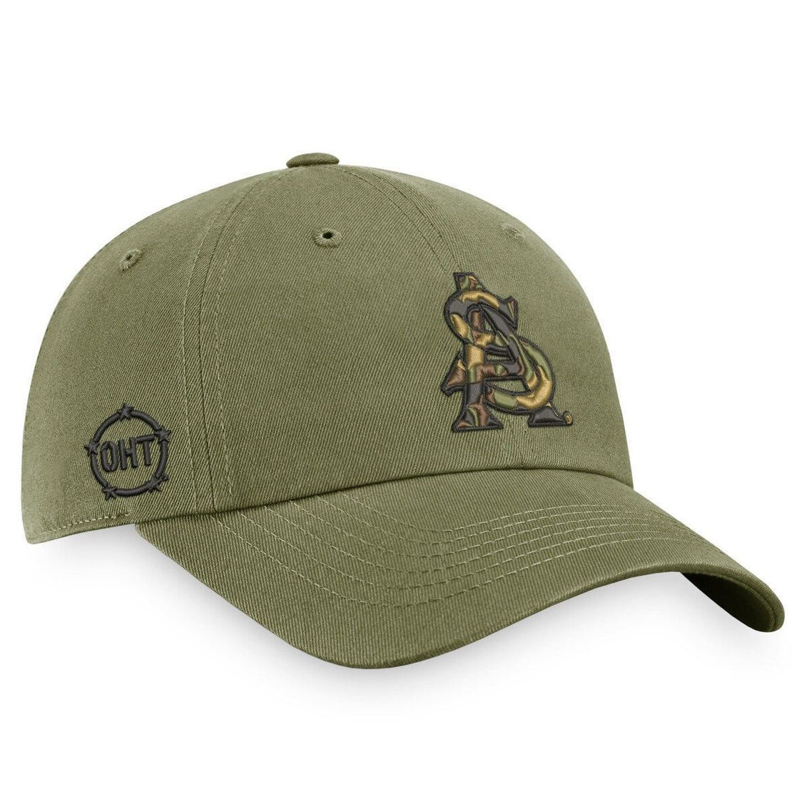Top Of The World Men's Olive Arizona State Sun Devils OHT Military Appreciation Unit Adjustable Hat 4 Top Of The World Men's Olive Arizona State Sun Devils OHT Military Appreciation Unit Adjustable Hat - Image 4