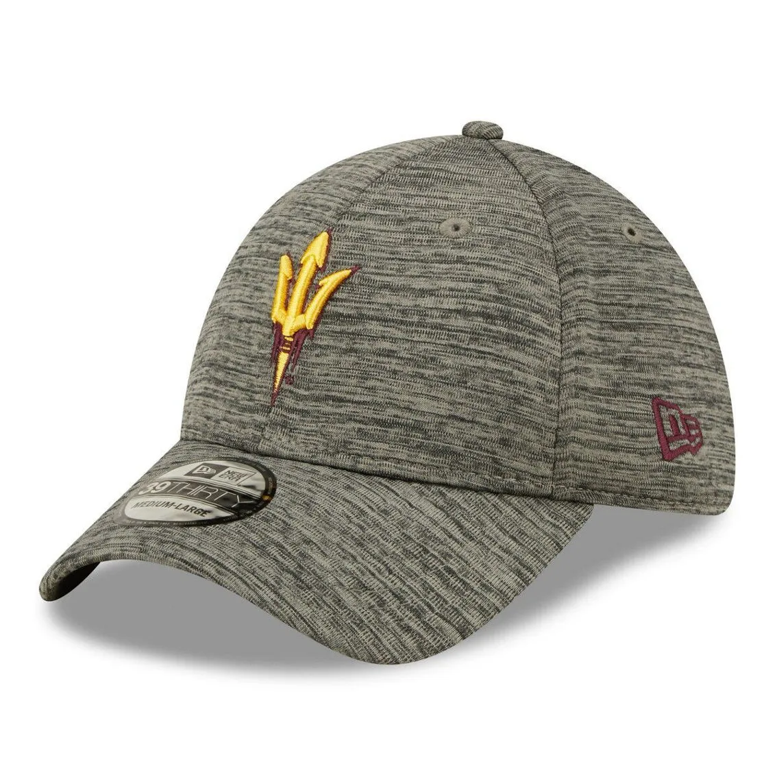 New Era Men's Heather Gray Arizona State Sun Devils Essential 39THIRTY Flex Hat 2 New Era Men's Heather Gray Arizona State Sun Devils Essential 39THIRTY Flex Hat - Image 2