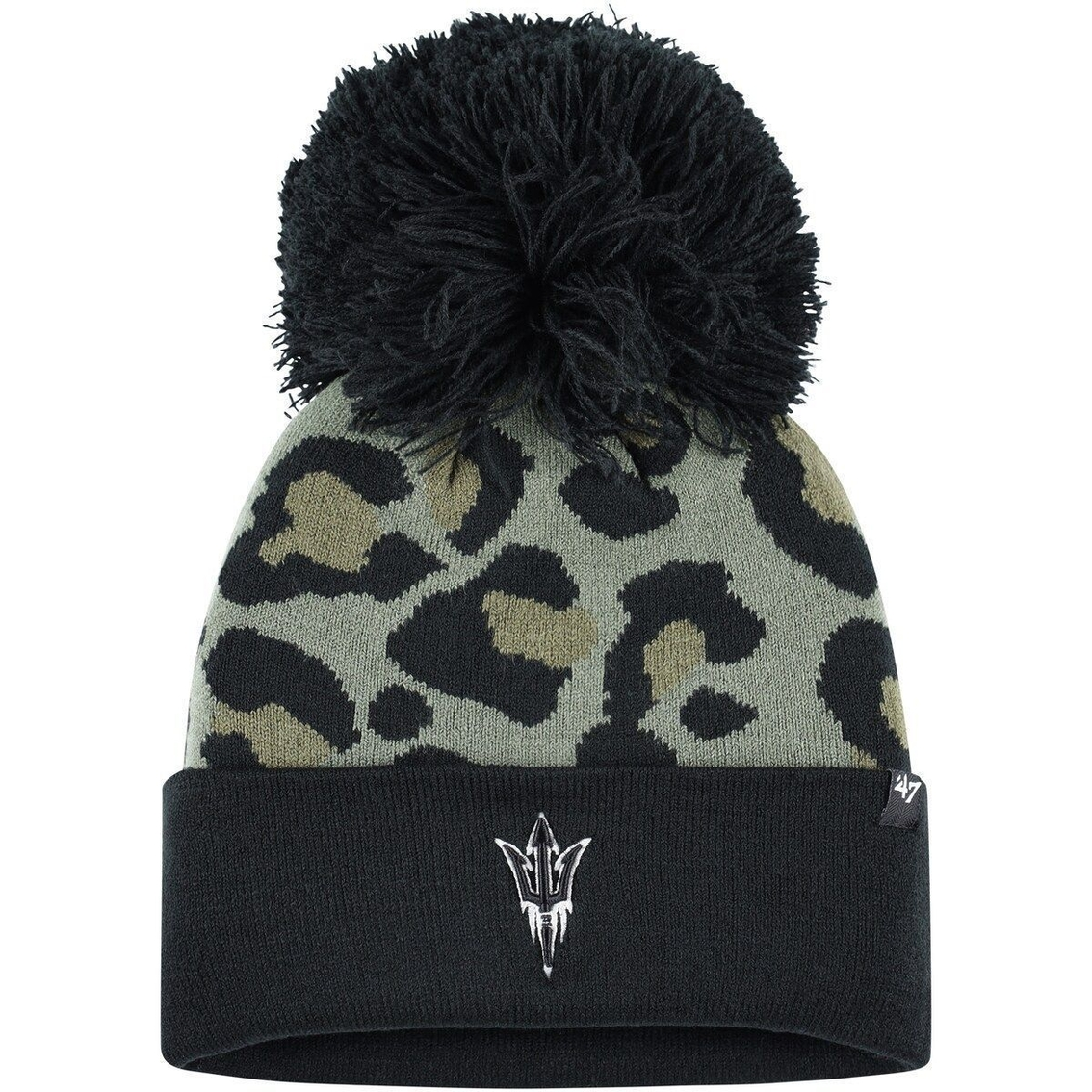 '47 Women's Hunter Green Arizona State Sun Devils Bagheera Cuffed Knit Hat With Pom 2 '47 Women's Hunter Green Arizona State Sun Devils Bagheera Cuffed Knit Hat With Pom - Image 2