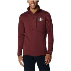 Men's Columbia Garnet Florida State Seminoles Park View Omni-Wick Half-Zip Top