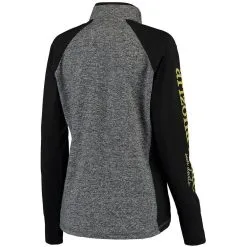 Camp David Women's Gray/Black Arizona State Sun Devils Finalist Quarter-Zip Pullover Jacket -Arizona State Sun Devils Shop DSCO1151350673 CKZW ALT3