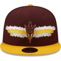 New Era Men's Maroon Arizona State Sun Devils Scribble 59FIFTY Fitted Hat -Arizona State Sun Devils Shop DSCO1151351806 2882 ALT2