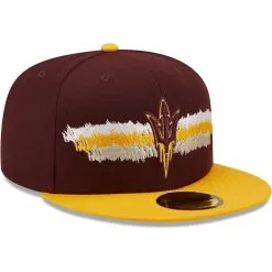 New Era Men's Maroon Arizona State Sun Devils Scribble 59FIFTY Fitted Hat -Arizona State Sun Devils Shop DSCO1151351806 2882 ALT3